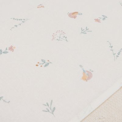 Jollein Lovely Birds Wieglaken - 75 x 100 cm