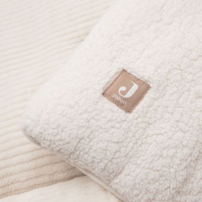 Jollein Cloudy Rib Parklegger - 100×100 cm - Oatmeal 