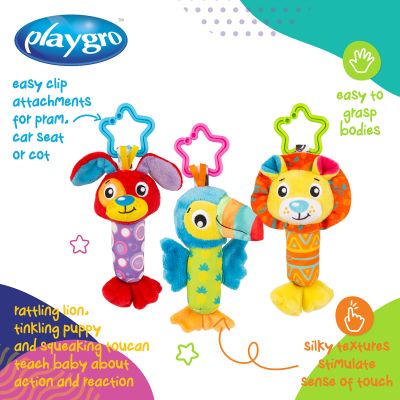Playgro Grijpspeeltje - Tinkle Trio