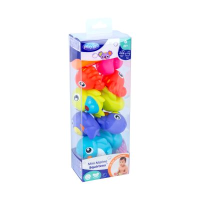 Playgro Badspeelgoed - Mini Marine Squirtees - 10 Stuks Playgro Badspeelgoed - Mini Marine Squirtees - 10 Stuks