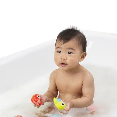 Playgro Badspeelgoed - Mini Marine Squirtees - 10 Stuks Playgro Badspeelgoed - Mini Marine Squirtees - 10 Stuks