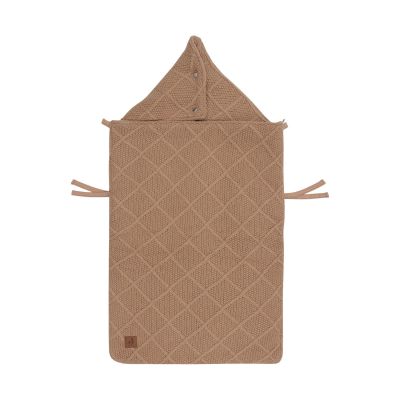 Jollein Voetenzak 3/5 Punts - Groep 0+ - Check Knit - Biscuit