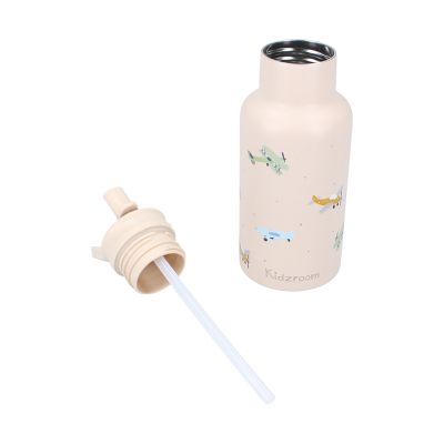 Kidzroom Drinkfles 350ml - Small Talk - Beige