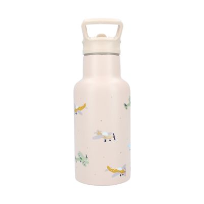 Kidzroom Drinkfles 350ml - Small Talk - Beige