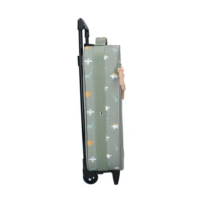 Kidzroom Trolley koffer - Small Talk - Green Kidzroom Trolley koffer - Small Talk - Green