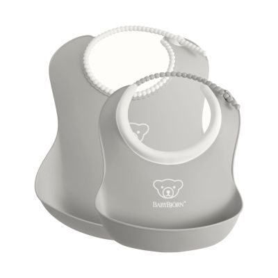 Baby Björn® Slabbetje - Set van 2 - Grijs