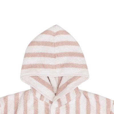 Jollein Badjas Stripe Terry Wild Rose GOTS 3-4 Jaar