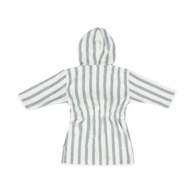 Jollein Badjas - Stripe Terry - Sea Green - Maat 1-2 jaar - GOTS