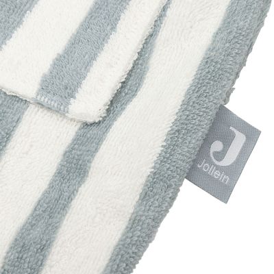 Jollein Badjas - Stripe Terry - Sea Green - Maat 1-2 jaar - GOTS