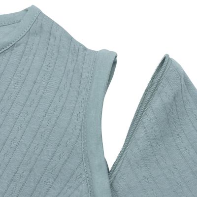 Jollein Slaapzak Zomer Met Afritsbare Mouw - 90 cm - Ajour Seagreen