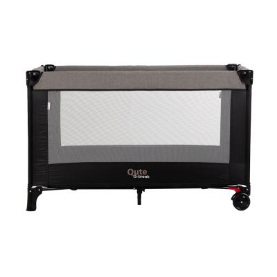 Qute Q-Break Campingbed - Jeans Taupe / Zwart Qute Q-Break Campingbed - Jeans Taupe / Zwart