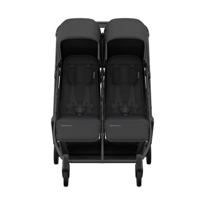 UPPAbaby MINU Duo Buggy - Jake Carbon Frame Met Zwart Leer UPPAbaby MINU Duo Buggy - Jake Carbon Frame Met Zwart Leer