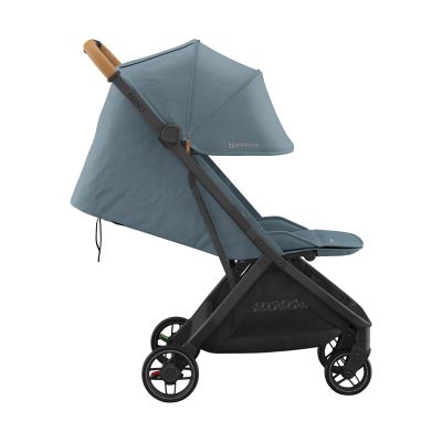UPPAbaby MINU V3 Buggy Dillan - Stone Blue/Carbon Frame Met Zandbruin Leer