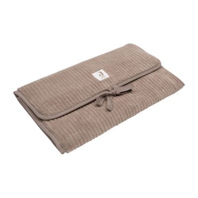 Jollein Verschoningsmat - Met Opbergvak - Milky Coffee - Cloudy Rib