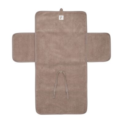 Jollein Verschoningsmat - Met Opbergvak - Milky Coffee - Cloudy Rib