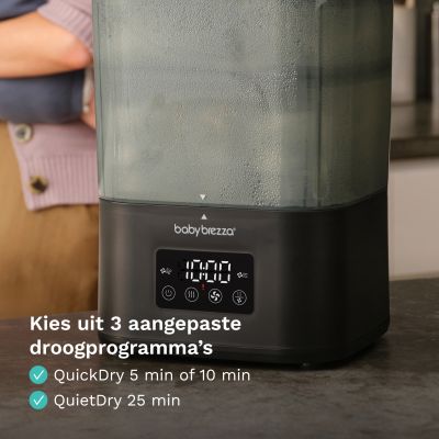 Baby Brezza SuperQuick Sterilisator & Droger - Matt Black Baby Brezza SuperQuick Sterilisator & Droger - Matt Black