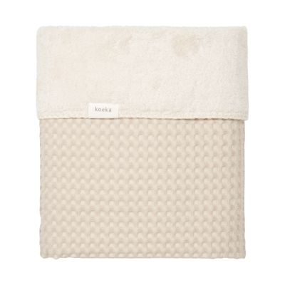 Koeka Ledikantdeken Wafel/Teddy Oslo Sand/Pebble