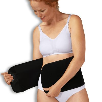 Carriwell Sluitband Belly Binder Biokatoen Zwart S/M