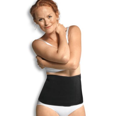 Carriwell Sluitband Belly Binder Biokatoen Zwart L/XL