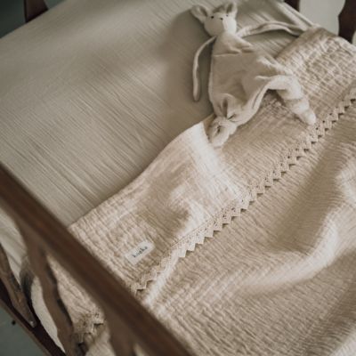 Koeka Wiegdeken Lace Elba Natural 75 x 100 cm