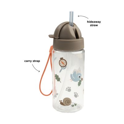 Done By Deer Drinkfles Met Rietje - Tiny Trails - Sand - 350 ml Done By Deer Drinkfles Met Rietje - Tiny Trails - Sand - 350 ml