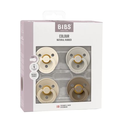 BiBs Colour Fopspeen - Rond - 4 Stuks