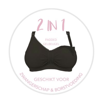 Carriwell Voedingsbeha Padded Carri-Gelbeugel  Zwart  M