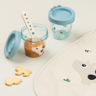 Done By Deer Tiny Farm Bewaarbakjes - 2-Pack - Blue 