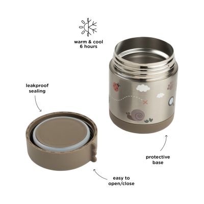 Done By Deer Thermos Voedselpot - Tiny Trails - 300 ml - Sand