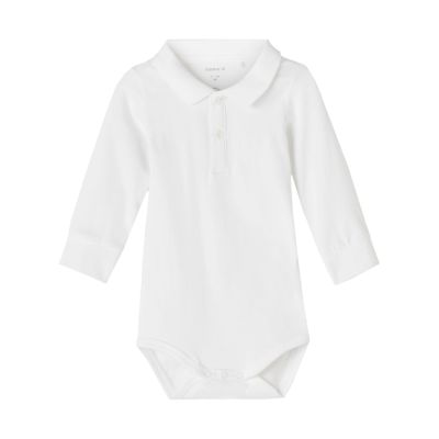 Name It Romper Polo Holger Bright White 62