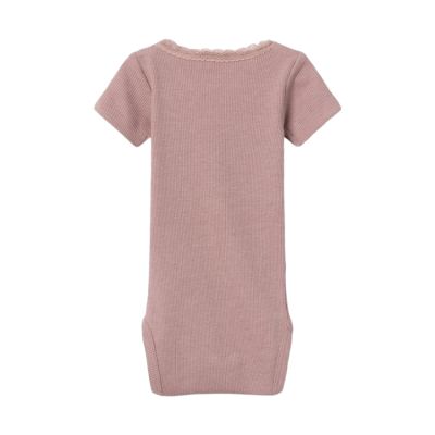 Name It Romper Kab Lace Korte Mouw Deauville Mauve maat 62
