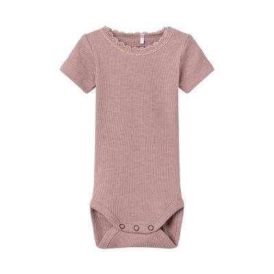 Name It Romper Kab Lace Korte Mouw Deauville Mauve