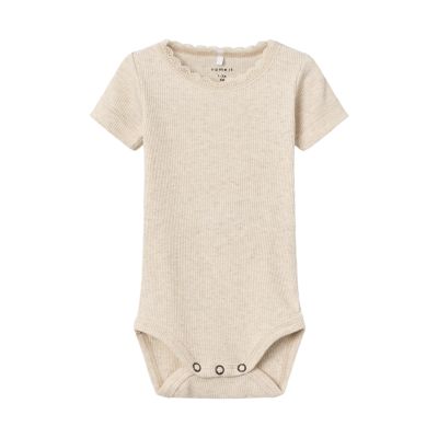 Name It Romper Kab Lace Korte Mouw Peyote Melange maat 68