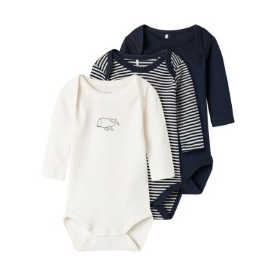 Name It Romper 3-Pack Lange Mouw