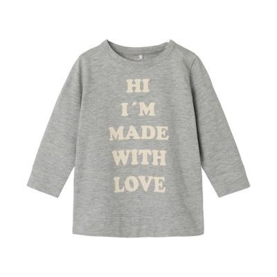 Name It Laba T-Shirt - Maat 74 - Grey Melange 