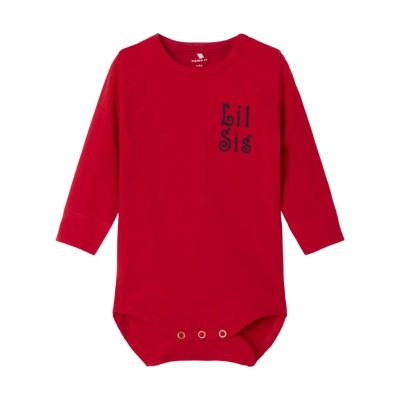 Name It Laby Lil Sis Romper - Maat 62 - Salsa 