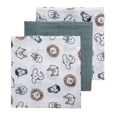 Meyco Multidoek Hydrofiel Animal 3Pack