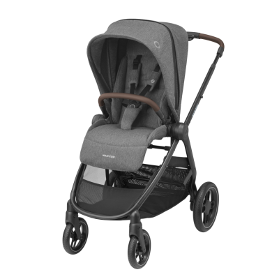Maxi-Cosi Street Select Kinderwagen - Grey (Black Frame &amp; Brown Leather)