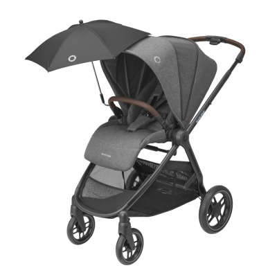 Maxi-Cosi Street Select Kinderwagen - Grey (Black Frame & Brown Leather)