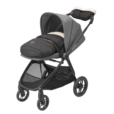 Maxi-Cosi Street Select Kinderwagen - Grey (Black Frame & Brown Leather)