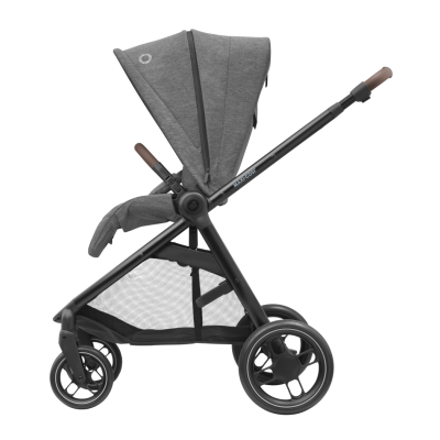 Maxi-Cosi Street Select Kinderwagen - Grey (Black Frame & Brown Leather)