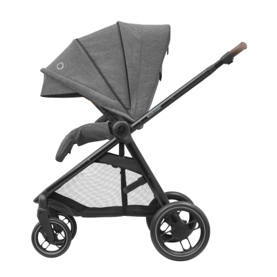 Maxi-Cosi Street Select Kinderwagen - Grey (Black Frame & Brown Leather)