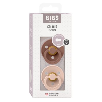 Bibs Fopspeen Round 6-18mnd Woodchunk/Blush (2 stuks)