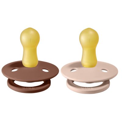 Bibs Fopspeen Round 6-18mnd Woodchunk/Blush (2 stuks)