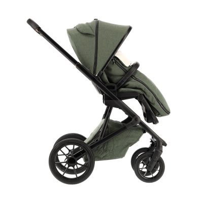 Qute Q-Rider Plus Kinderwagen 4-in-1 Thyme Green | Maxi-Cosi Cabriofix i-Size Essential Black