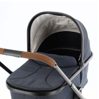 Qute Q-Rider Plus Kinderwagen - Denim Blue | Kidsriver Curve Autostoel - Black