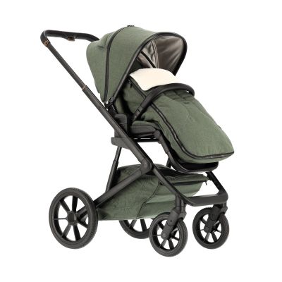 Qute Q-Rider Plus Kinderwagen 4-in-1 Thyme Green | Maxi-Cosi Cabriofix i-Size Essential Black