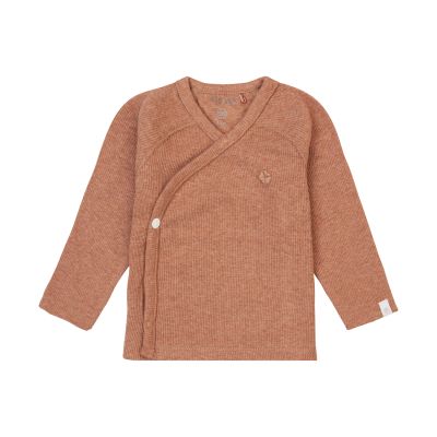 Noppies T-Shirt Overslag Rib Nanyuki Cafe Au Lait Melange 50