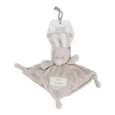 VIB® Knuffeldoekje Konijn Grijs