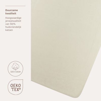 Meyco Hoeslaken Jersey Soft Sand 75x95 cm Meyco Hoeslaken Jersey Soft Sand 75x95 cm